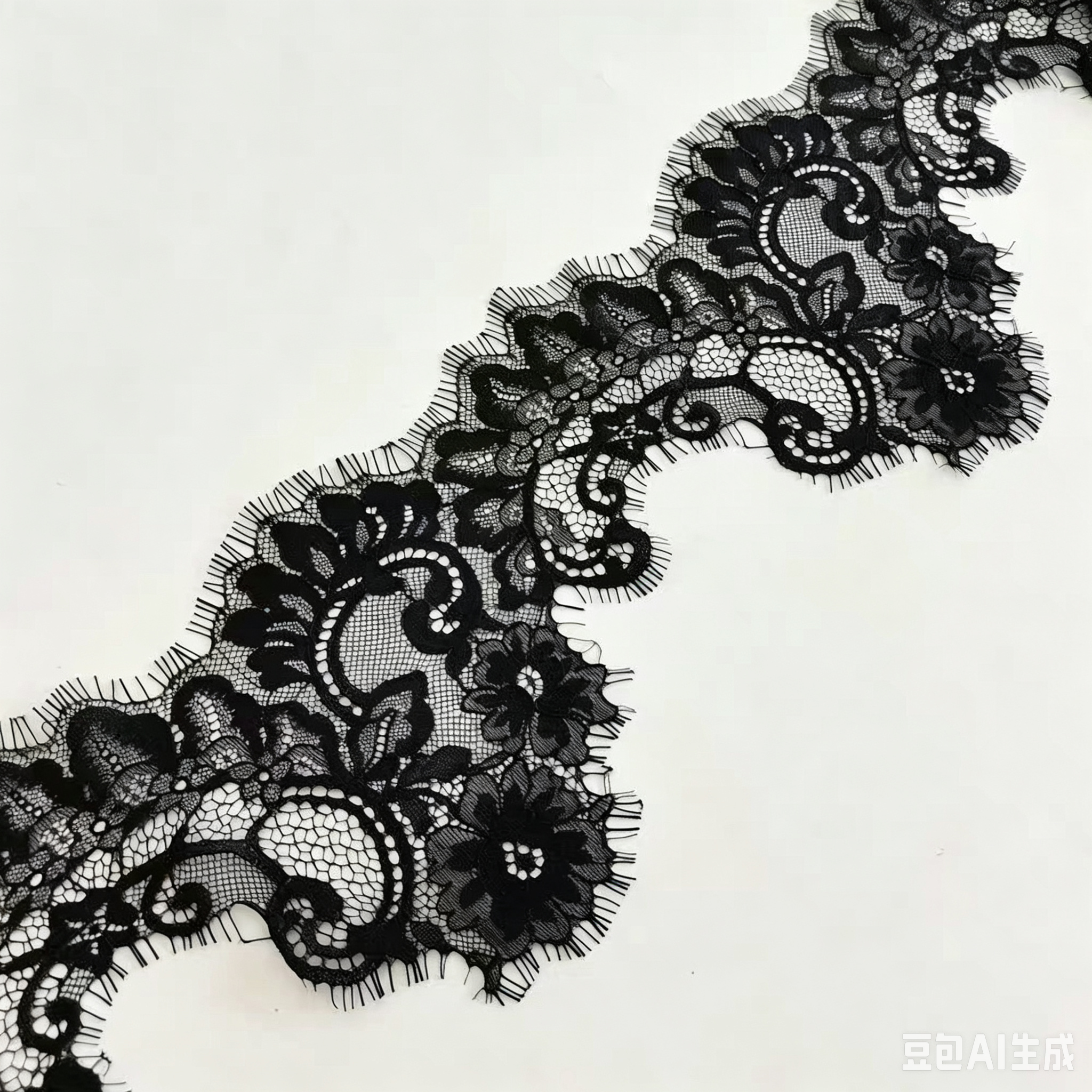 15*300cm eyelash nylon lace trim for clothing accessories