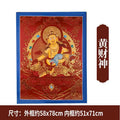 Nepalese Hand-painted Premium Thangka Paintings, Green Tara & Vajrakilaya Red Thangka, Hanging Wall Art for Living Room & Entrance Hal