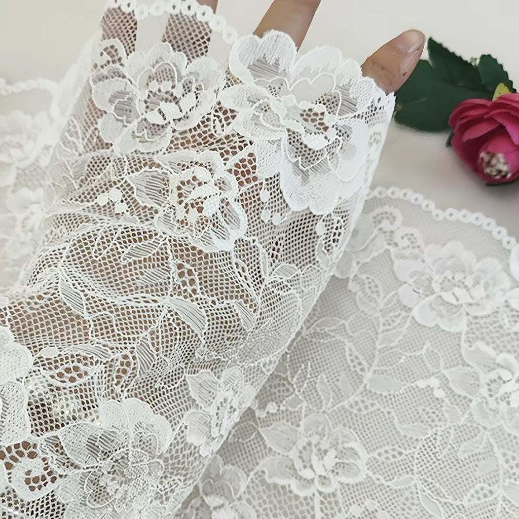 18-25cm nylon spandex elastic lace trim for garments